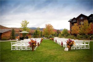 Courtyard wedding ceremony setup Courtyard wedding ceremony setup
