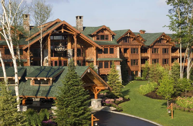 Front exterior of Whiteface Lodge.