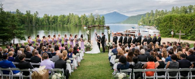 An Outdoor Wedding at Our Lake Placid Wedding Venues
