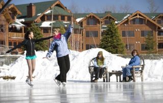 Enjoy winter in Lake Placid with some outdoor skating