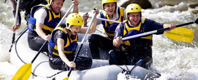 A white water rafting adventure near Lake Placid