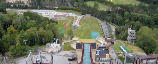 The Lake Placid Olympic ski jumping tower