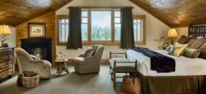 A luxury suite at Whiteface Lodge